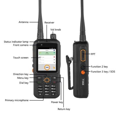 Buy INRICO T368 POC Long Distance Two Way Radio 17 Hours Working Times Long Distance Handheld Radio With AI Dual Camera Front Camera 2MP And Rear Camera 13MP online manufacture