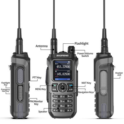 Buy 135*60*33mm Size Exclude Antenna Baofeng Walkie Talkie Long Range with 2600mAh Battery Capacity online manufacture